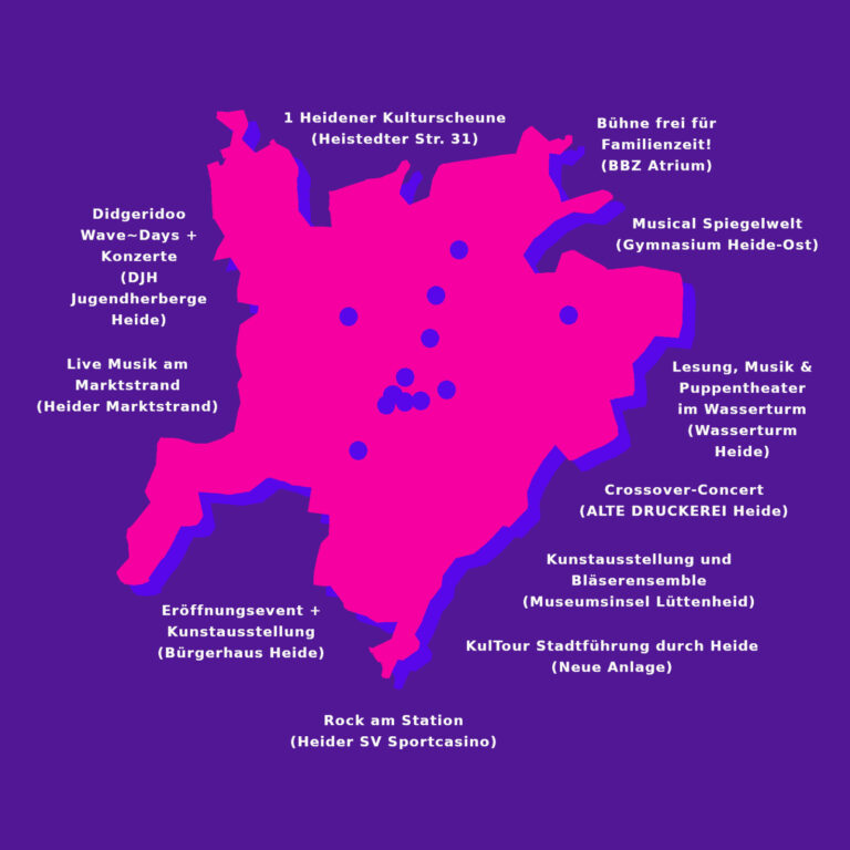 Heider KulTour Stadtplan
